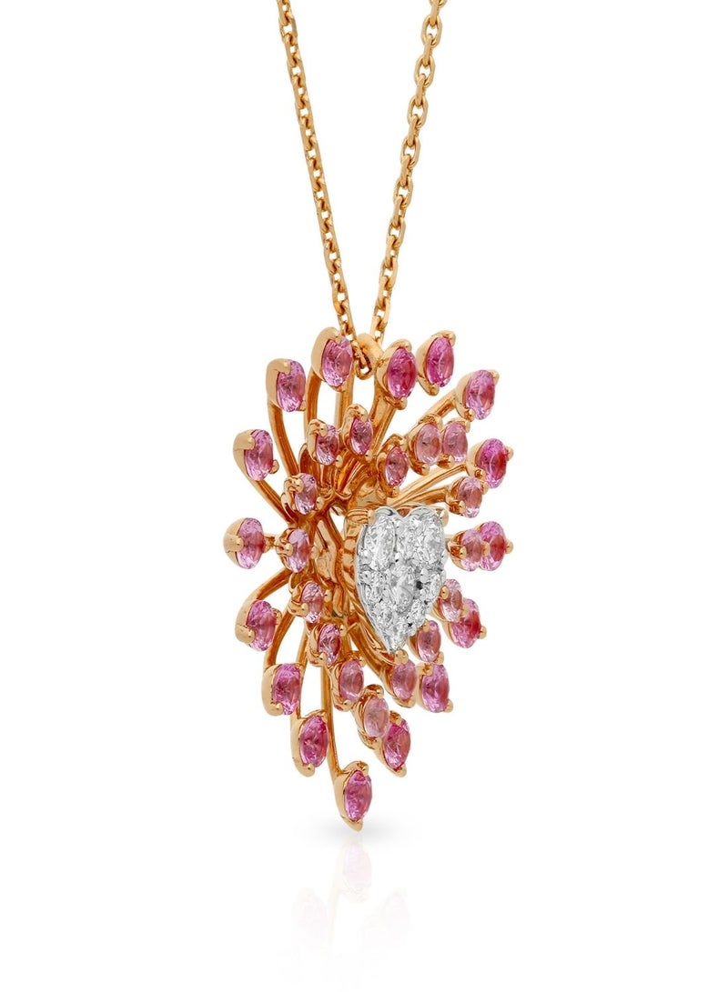 Malabar Gold and Diamonds 18 Karat 750 Purity Mine Diamond Pendant MPRGHTH014PN1 - Image 2